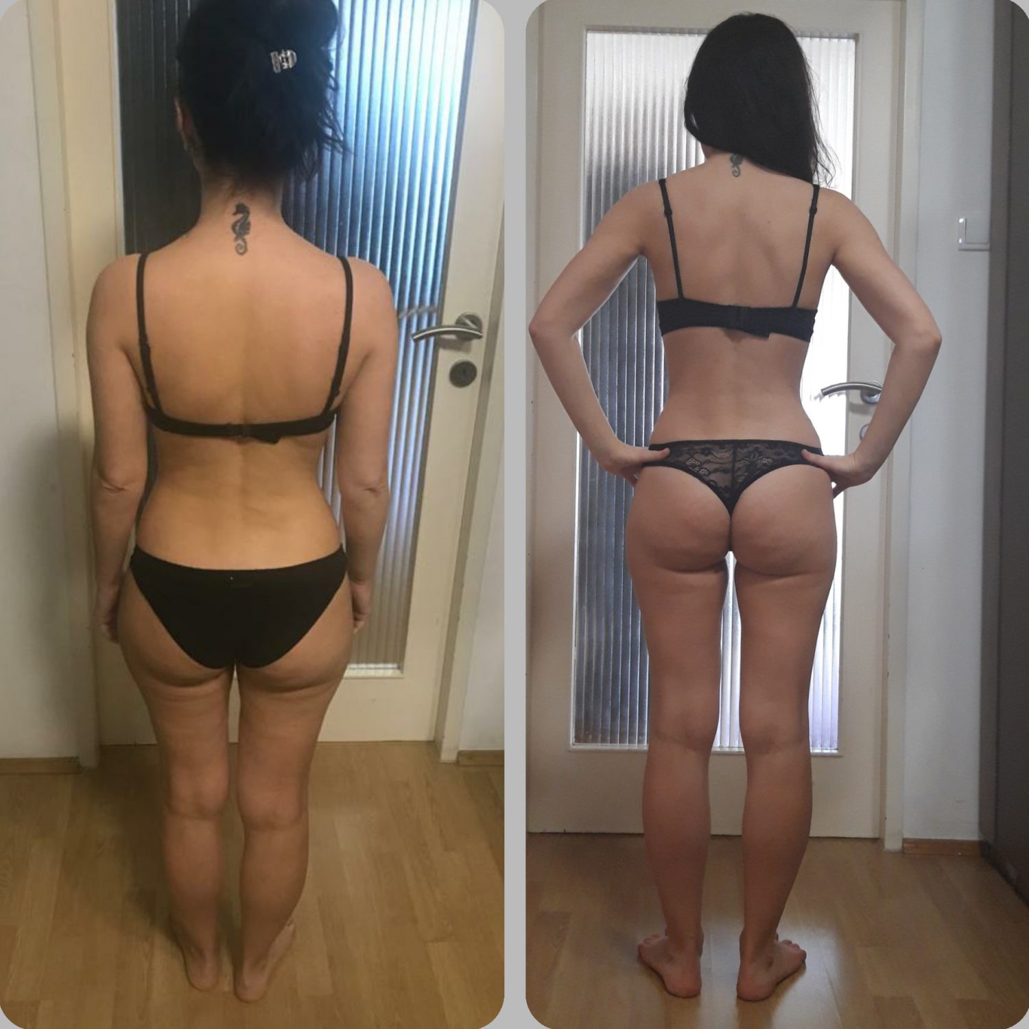 Vorher Nachher Bild Fitness Frauen Fitness Transformation